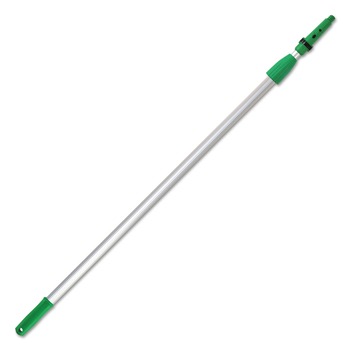 Unger EZ250 8 ft. Two Sections Opti-Loc Aluminum Extension Pole - Green/Silver