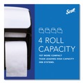 Toilet Tissue Dispensers | Scott 44517 11.25 in. x 6.31 in. x 12.75 in. Pro High Capacity Coreless SRB Tissue Dispenser - White (1/Carton) image number 7
