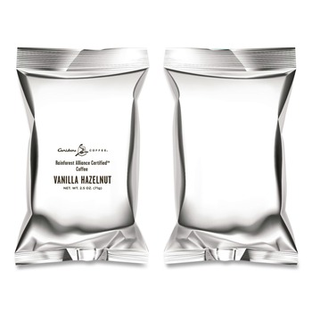 Caribou Coffee 042765 2.5 oz Fractional Pack - Vanilla Hazelnut (18/Carton)