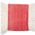 Mop Heads | Boardwalk BWK503WHEA 5 in. Super Loop Cotton/Synthetic Fiber Wet Mop Head - Large, White image number 3