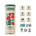 Tea | Zevia 01703-12 12 oz Can Raspberry Black Tea Zero Sugar Naturally Sweetened Black Tea (12/Carton) image number 1