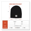 Head & Face Protection | Ergodyne 16812 N-Ferno 6812 One Size Fits Most Rib Knit Beanie - Black image number 6
