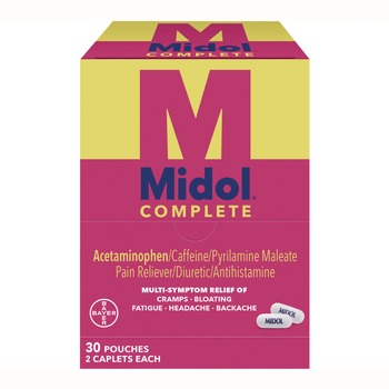 MEDICINES | Midol 64458 Complete Menstrual Caplets 2/Pack 30 Packs/Box