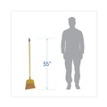 Brooms | Boardwalk BWKBRMAXIL 55 in. Handle Corn Fiber Angled-Head Lobby Brooms - Yellow (12/Carton) image number 2