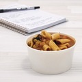 Food Containers & Lids | SOLO VS606X-02050 3.83 in. x 1.99 in. 6 oz. Double Poly Paper Food Container - White (1000/Carton) image number 3