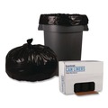 Low-Density Trash Bags | Boardwalk X7658SKKR01 38 in. x 58 in. 60 gal. 1.2 mil Recycled Low-Density Polyethylene Can Liners - Black (100/Carton) image number 2