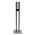 Hand Sanitizer Dispensers | PURELL 7218-DS 1200 ml 13.5 in. x 5 in. x 28.5 in. ES8 Hand Sanitizer Floor Stand with Dispenser - Graphite/Silver image number 1