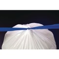 Drawstring & Kitchen Bags | BlueCollar N4828EW RC1 24 in. x 28 in. 13 Gallon 0.8 mil Drawstring Trash Bags - White (80/Box) image number 3
