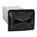Napkin Dispensers | Cascades PRO DN200 6.25 in. x 18 in. x 6.5 in. Tandem In-Counter Interfold Napkins Dispenser - Black image number 2