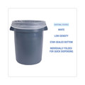 Low-Density Trash Bags | Boardwalk H6036TWK 30 in. x 36 in. 30 gal. 0.9 mil Linear Low Density Industrial Can Liners - White (100/Carton) image number 3