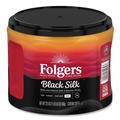 Coffee - Caffeinated | Folgers 2550030439 22.6 oz. Canister Black Silk Coffee image number 0