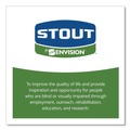 Low-Density Trash Bags | Stout by Envision T3039B13 30 in. x 39 in. 1.3 mil. 30 Gallon Total Recycled Content Plastic Trash Bags - Brown/ Black (100/Carton) image number 7