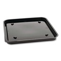 Food Containers & Lids | Pactiv Corp. 75SBASE 7.5 x 7.5 x 0.56 Recycled Plastic Brownie Container - Black (195/Carton) image number 2