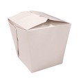 Food Containers & Lids | Kari-Out 3103026 3.63 in. x 3 in. x 3.5 in. 26 oz. Paper Food Pail - White (400/Carton) image number 0