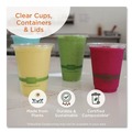 Food Containers & Lids | World Centric KL-CS-95N 4.9 in. x 9 in. x 3.5 in. 23 oz. PLA Plastic Hinged Clamshells - Clear (200/Carton) image number 2