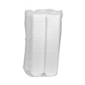 Food Containers & Lids | Pactiv Corp. YHLW01840000 8.75 in. x 4.5 in. x 3.13 in. SmartLock Foam Hinged Lid Container - Medium, White (440/Carton) image number 1