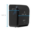 Towel Dispensers | Georgia Pacific Professional 59590 Pacific Blue Ultra 12.9 in. x 9 in.x 16.8 in. Automated Paper Towel Dispenser - Black image number 2