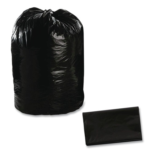 Low-Density Trash Bags | Stout by Envision T3658B15 36 in. x 58 in. 1.5 mil. 60 Gallon Total Recycled Content Plastic Trash Bags - Brown/ Black (100/Carton) image number 0