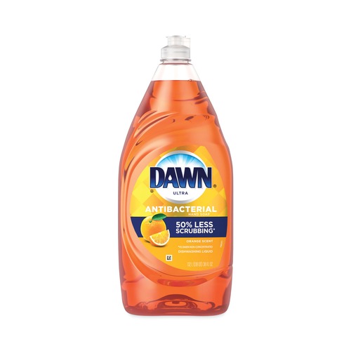 Dishwashing Detergents | Dawn 01659 Ultra 38 oz. Bottle Antibacterial Dishwashing Liquid - Orange Scent (8/Carton) image number 0