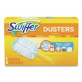 Dusters | Swiffer 11804 Dusters Starter Kit with Dust Lock Fiber and 6 in. Handle - Blue/Yellow (6/Carton) image number 1