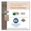 Cup Sleeves | World Centric SL-PA-ME Hot Cup Sleeves Fits 8 oz. Cups - Natural (1000/Carton) image number 5