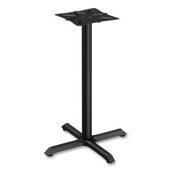 TABLE BASES LEGS | Alera ALETBH423B Hospitality Series 27.5 in. x 40.38 in. 300 lbs. Capacity Steel Single-Column Bases - Black