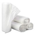 Drawstring & Kitchen Bags | Inteplast Group DT12GALW Draw-Tuff Institutional 28 in. x 24 in. 12 gal Drawstring Draw-Tape Can Liners - White (25 Bags/Roll, 12 Rolls/Carton) image number 1