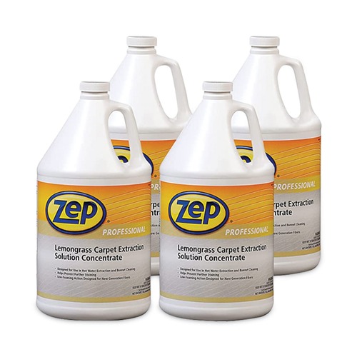 Carpet Cleaners | Zep Professional 1041398 1 gal. Bottle Carpet Extraction Cleaner - Lemongrass (4/Carton) image number 0