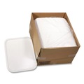 Aluminum Pans & Lids | Pactiv Corp. BTK101360000 18 in. x 14 in. Laminated Foam Serving Tray - White (100/Carton) image number 0