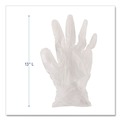 Food Service Disposable & Single Use Gloves | Boardwalk BWK365SCT 2.6 mil 9.5 in. Long Powder-Free General Purpose Vinyl Gloves - Small, Clear (100/Box, 10 Boxes/Carton) image number 9