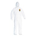 Hand Sanitizing Wipes | Ansell KCC49112 A20 Hood and Elastic-Back Breathable Particle Protection Coveralls - Medium, White (24/Carton) image number 0