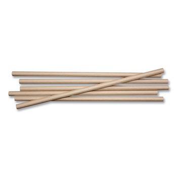 STRAWS STEMS STICKS | World Centric ST-PA-8-K 8 in. Sustainable Paper Straws - Kraft (6000/Carton)