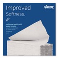 Perforated Roll & Hand Towels | Kleenex 01890 9.2 in. x 9.4 in. 1-Ply Multi-Fold Paper Towels - White (2400/Carton) image number 4