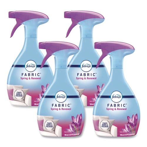 Fabric Refreshers | Febreze 80363511 FABRIC 23.6 oz. Spray Bottle Refresher/Odor Eliminator - Spring and Renewal (4/Carton) image number 0