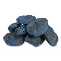 Scouring Pads & Sticks | Boardwalk 96130-M-BWK 3 in. x 2.5 in. Steel Wool Soap Pads - Blue (12/Carton) image number 2