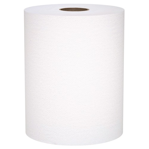 Perforated Roll & Hand Towels | Scott 56158 8 in. x 800 ft. 1-Ply Universal 100 Percent Recycled Fiber Hard Roll Paper Towels - White (6/Carton) image number 0