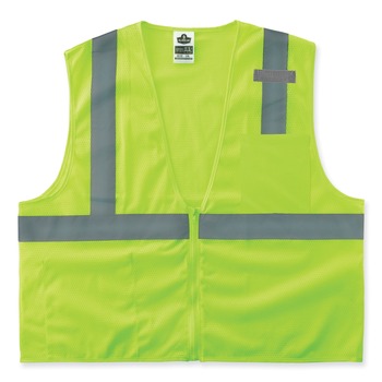 Ergodyne 21059 GloWear 8210Z Class 2 Economy Mesh Vest Polyester - 4X-Large/5X-Large Lime