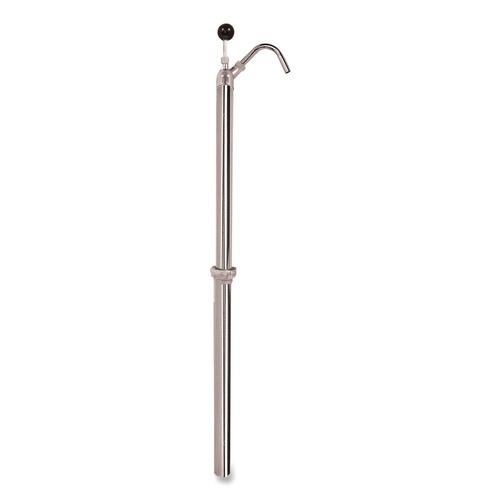 Water & Solvent Pumps | Boardwalk BWK00422EA 22 oz. Pump Steel 42.5 in. Tall Bottle Pump - Chrome image number 0
