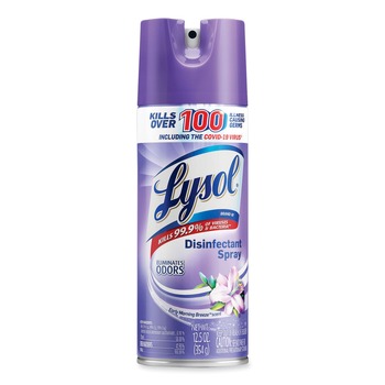 LYSOL Brand 19200-80833 12.5 oz. Aerosol Spray Disinfectant Spray - Early Morning Breeze