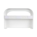 Toilet Seat Cover Dispensers | Boardwalk BWKKD100 16 in. x 3 in. x 11.5 in. Toilet Seat Cover Dispenser - White (2/Box) image number 1
