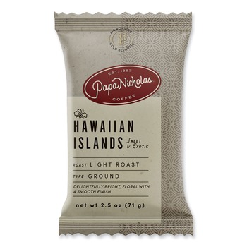  | PapaNicholas Coffee 25181 Premium Coffee Hawaiian Islands Blend (18/Carton)