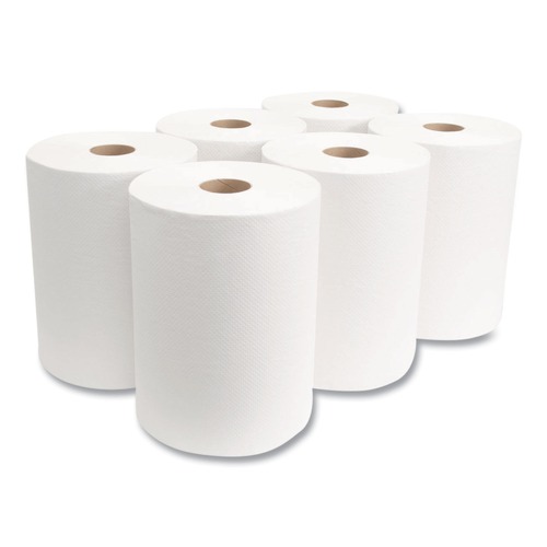 Perforated Roll & Hand Towels | Morcon Paper W106 1-Ply 10 in. x 800 ft. 10 in. Roll Towels - White (6/Carton) image number 0