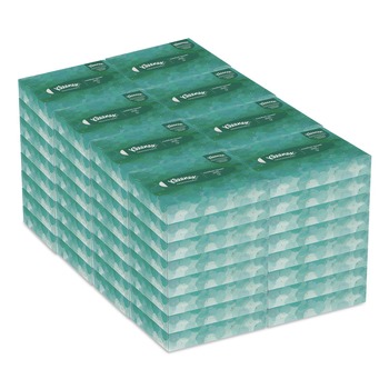 Kleenex 21195 2-Ply Facial Tissue Junior Pack - White (80/Carton)