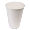 Cups | SOLO 316W-2050 16 oz. Single-Sided Poly Paper Hot Cups - White (50 Sleeve, 20 Sleeves/Carton) image number 3