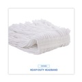 Mop Heads | Boardwalk BWK2016R #16 Cut-End Standard Head Rayon Fiber Mop Head - White (12/Carton) image number 7