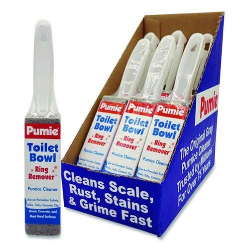 Scouring Pads & Sticks | Pumie JAN-6 1.25 in. x 5 in. Toilet Bowl Ring Remover with Handle - Gray (6/Pack) image number 0