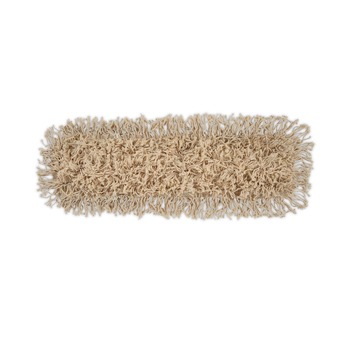 Boardwalk BWK1324 24 in. x 5 in. Industrial Hygrade Cotton Dust Mop Head - White