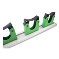 Tool Storage & Organizers | Unger HO700 28 in. x 3.15 in. x 2.17 in. Hang Up Cleaning Holder - Silver/Green image number 1