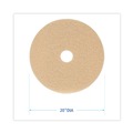 Floor Pads-Cleaning, Buffing & Polishing | Boardwalk BWK4020ULT 20 in. Diameter Burnishing Floor Pads - Tan (5/Carton) image number 2