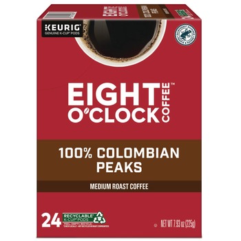  | Eight O'Clock 5000359067 Coffee K-Cups - Colombian Peaks (24/Box)
